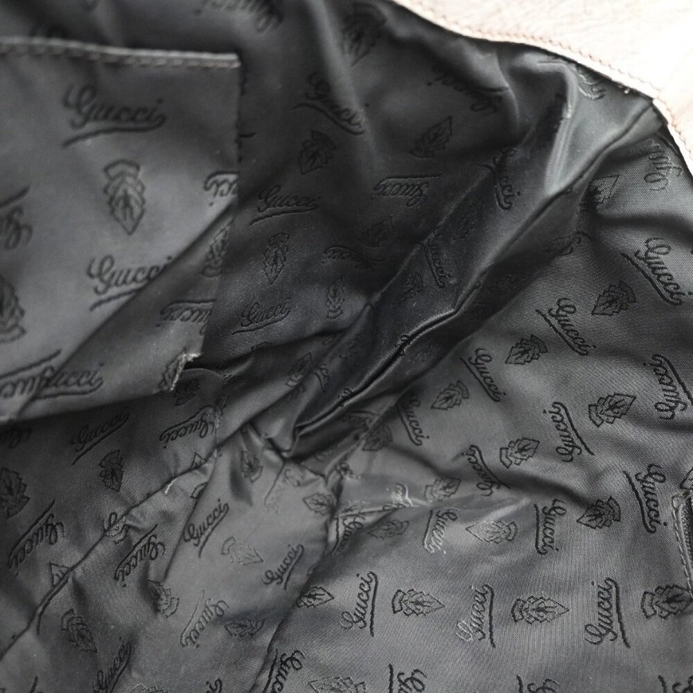 GUCCI GG Pattern Shoulder Tote Bag Canvas Leather Brown White GHW Italy 31EG320 - Picture 9 of 15